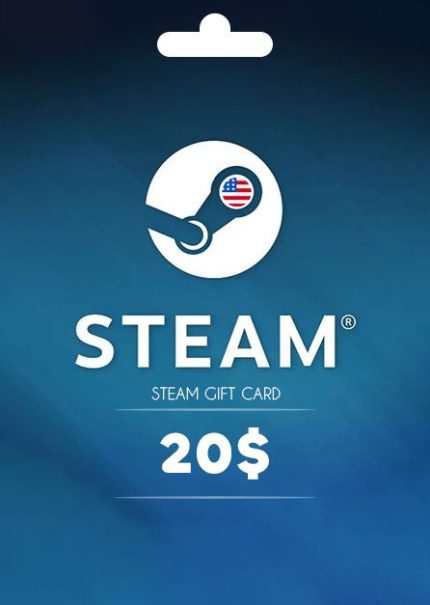 Steam Wallet Gift Card 20 USD Steam Key USD CURRENCY ONLY